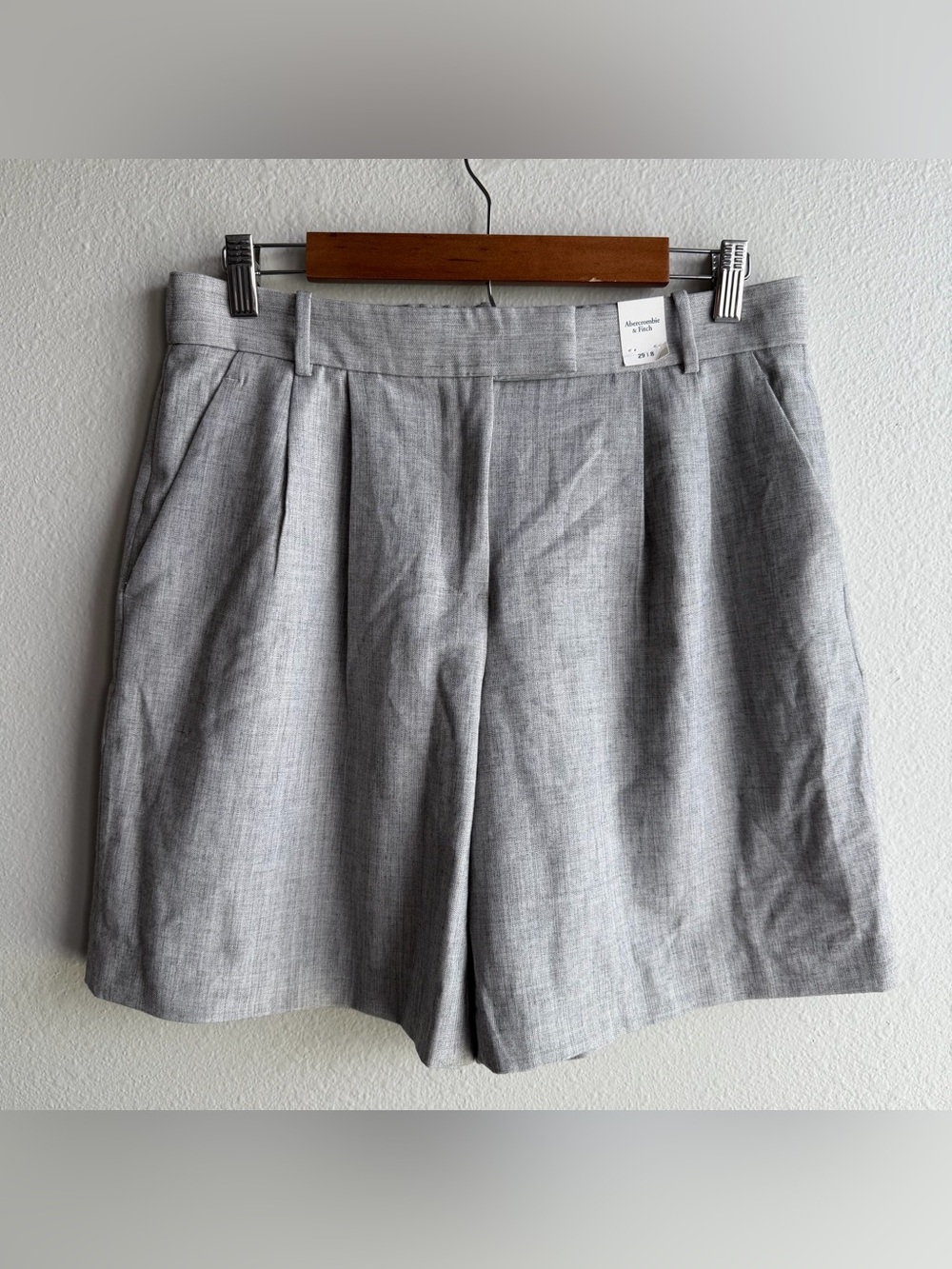 New Abercrombie & Fitch Sloane Tailored Short Gray Size 29/8 Preppy Bermuda G